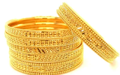 Indian Gold Kada Bangles Designs